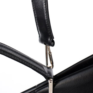 Gucci Black Calfskin Square G 2-Way Bag