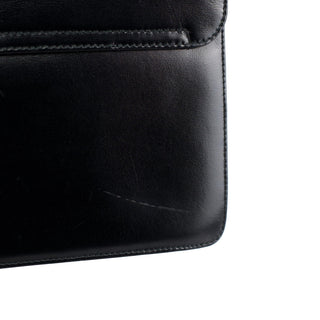 Gucci Black Calfskin Square G 2-Way Bag