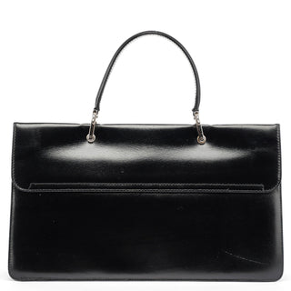 Gucci Black Calfskin Square G 2-Way Bag