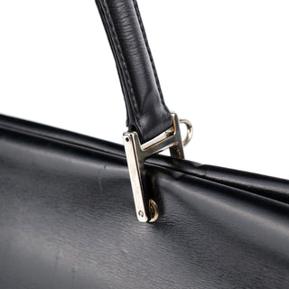 Gucci Black Calfskin Square G 2-Way Bag