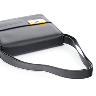 Gucci Black Calfskin Square G Shoulder Bag