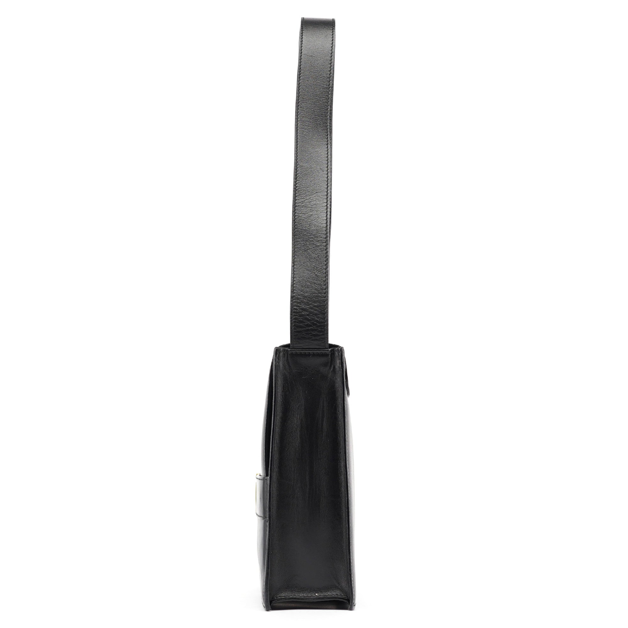 Gucci Black Calfskin Square G Shoulder Bag