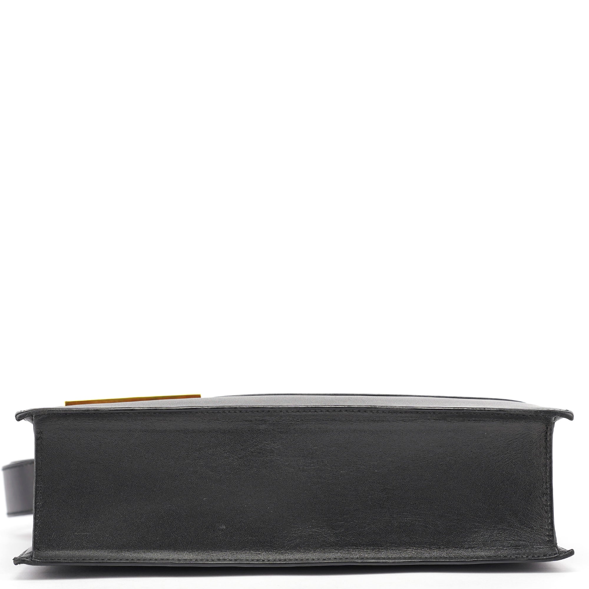 Gucci Square G Schultertasche aus schwarzem Kalbsleder