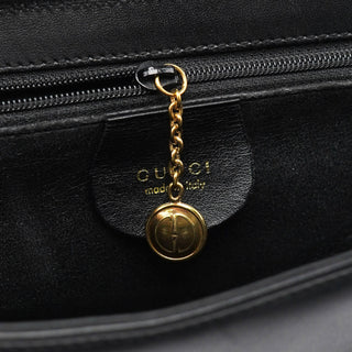 Gucci Black Calfskin Square G Shoulder Bag