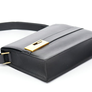 Gucci Black Calfskin Square G Shoulder Bag