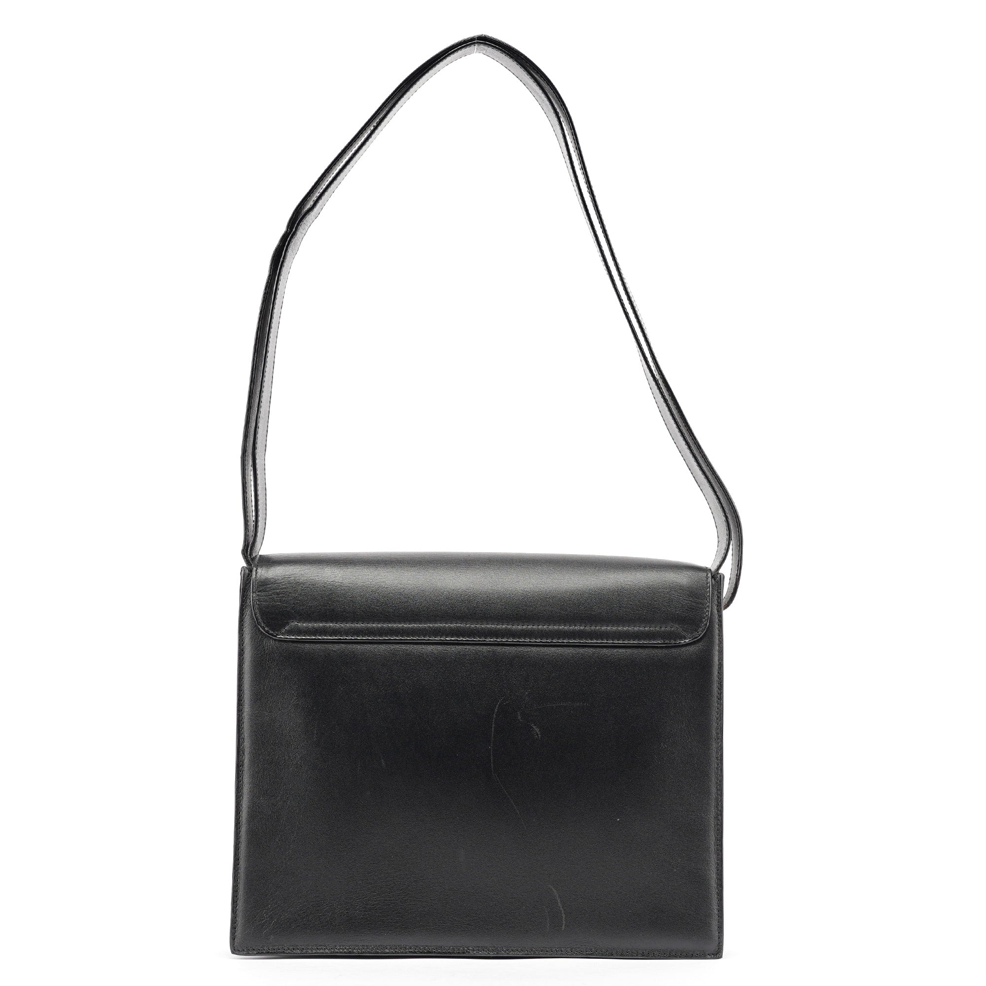 Gucci Square G Schultertasche aus schwarzem Kalbsleder