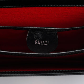 Gucci Black Calfskin Square G Shoulder Bag