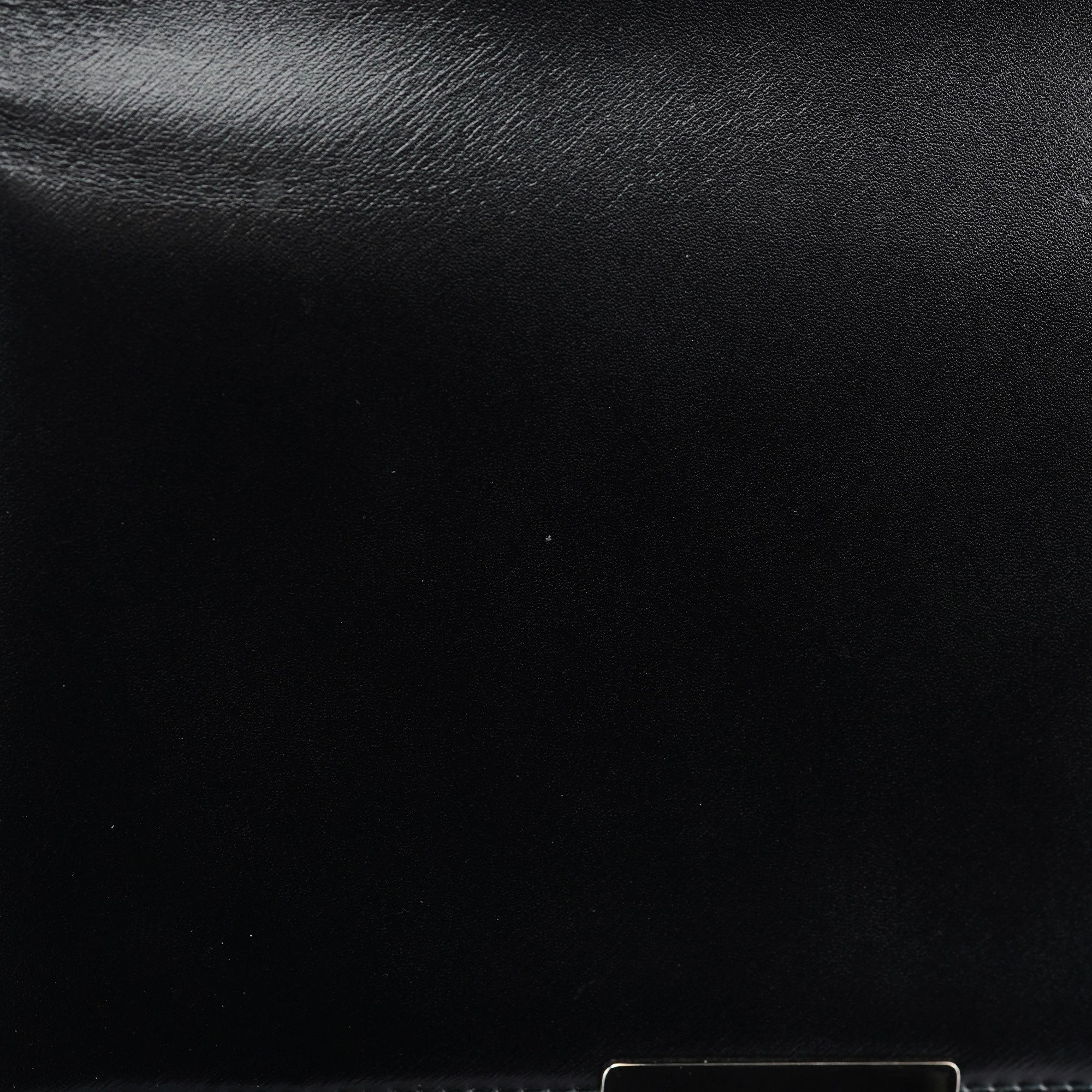 Gucci Black Calfskin Square G Shoulder Bag