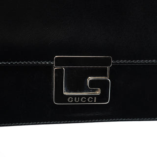 Gucci Black Calfskin Square G Shoulder Bag