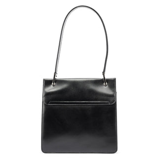 Gucci Black Calfskin Square G Shoulder Bag