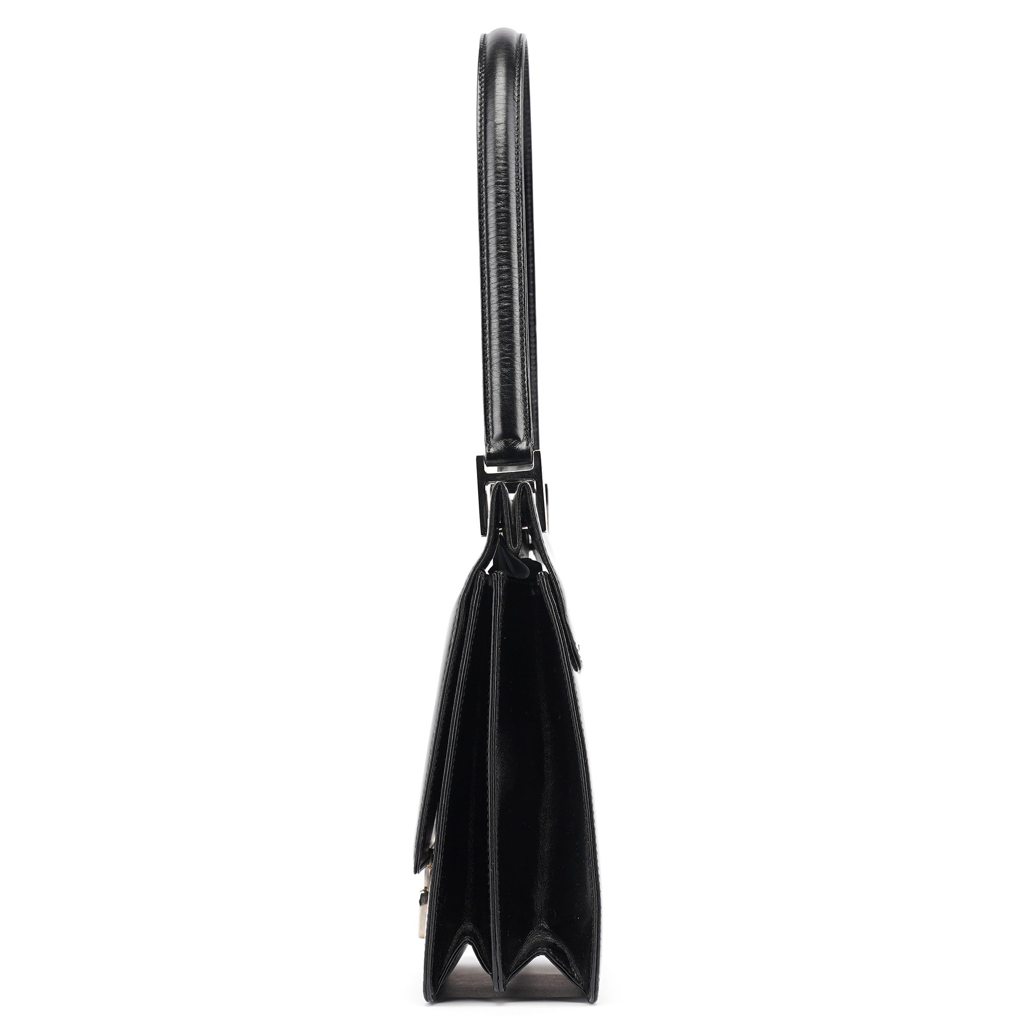 Gucci Black Calfskin Square G Shoulder Bag