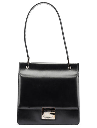 Gucci Black Calfskin Square G Shoulder Bag