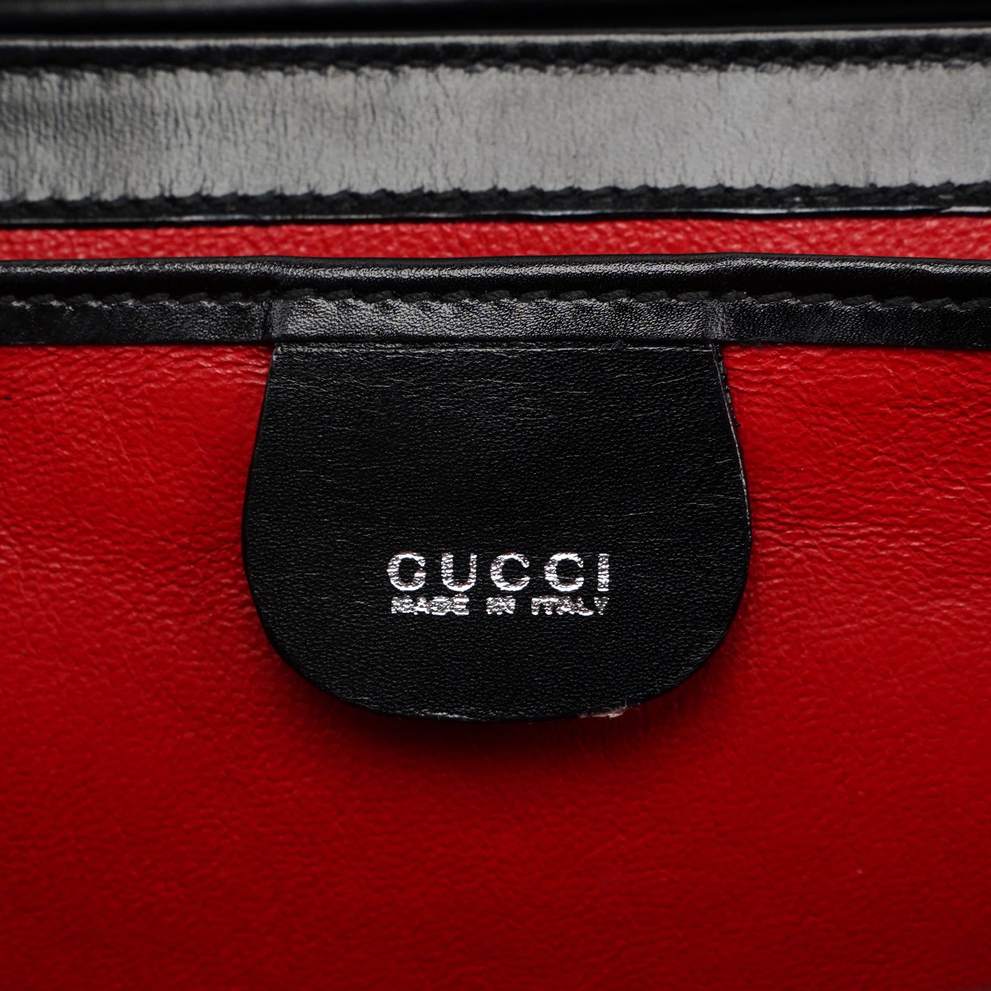 Gucci Black Calfskin Square G Shoulder Bag