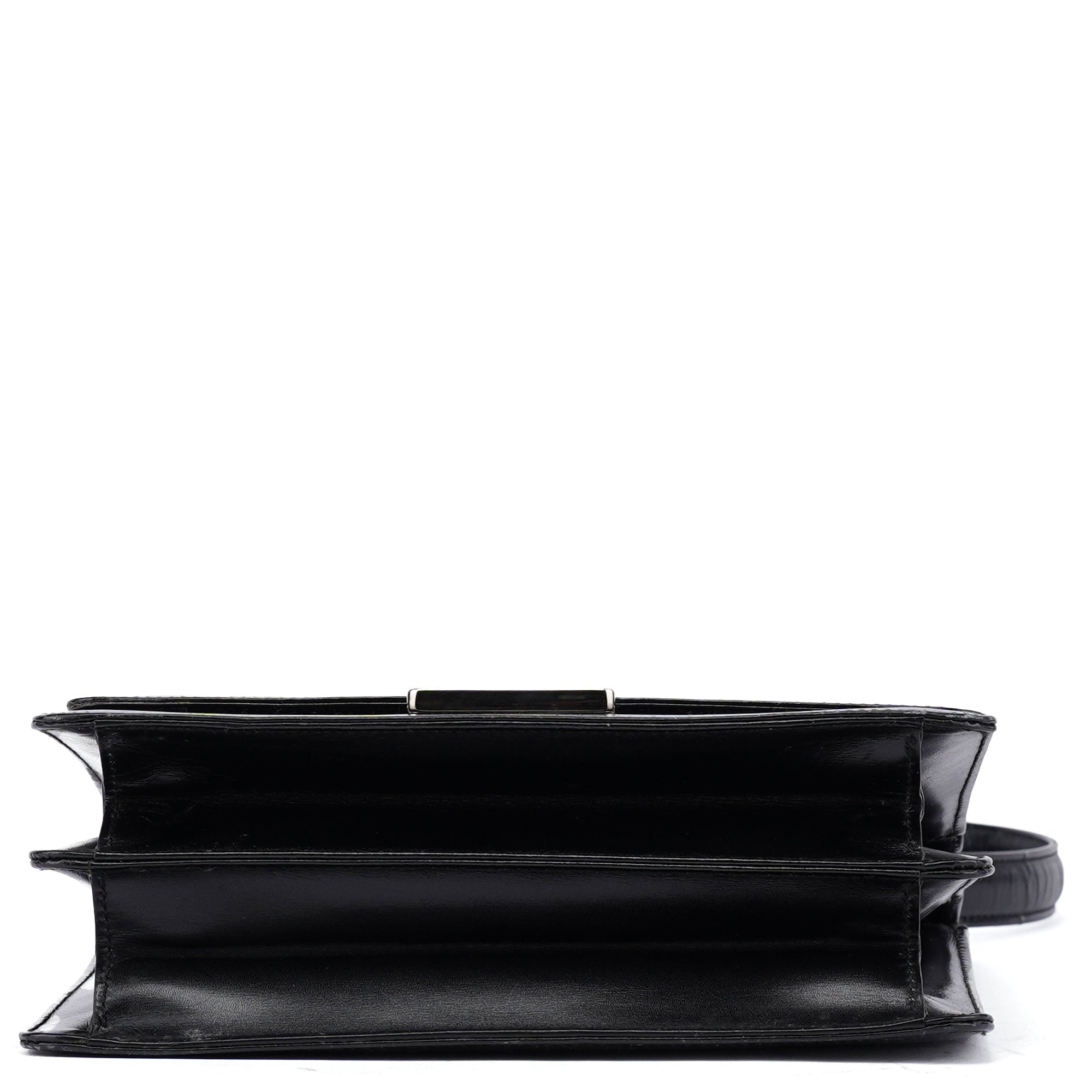 Gucci Black Calfskin Square G Shoulder Bag