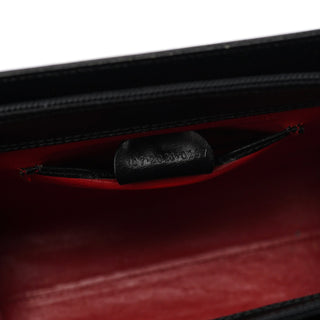 Gucci Black Calfskin Square G Tote Bag