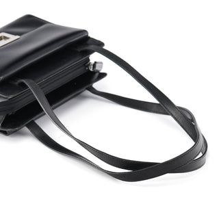 Gucci Black Calfskin Square G Tote Bag