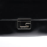 Gucci Black Calfskin Square G Tote Bag
