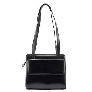 Gucci Black Calfskin Square G Tote Bag