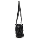 Gucci Black Calfskin Square G Tote Bag