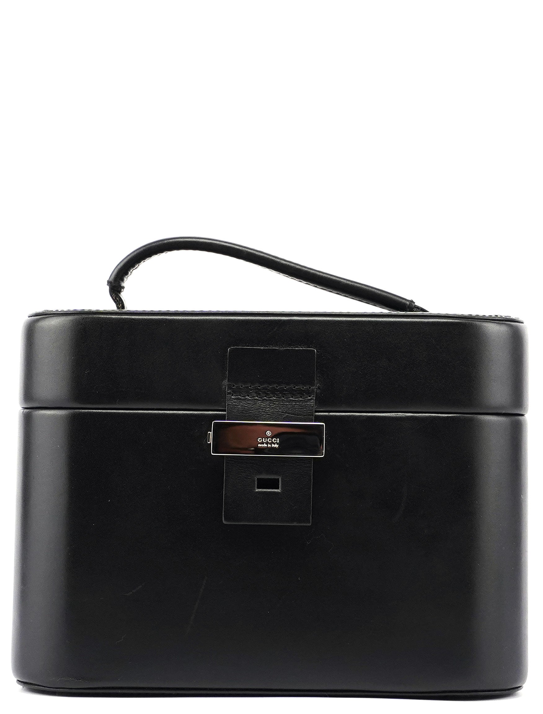 Gucci Black Calfskin Top Handle Bag