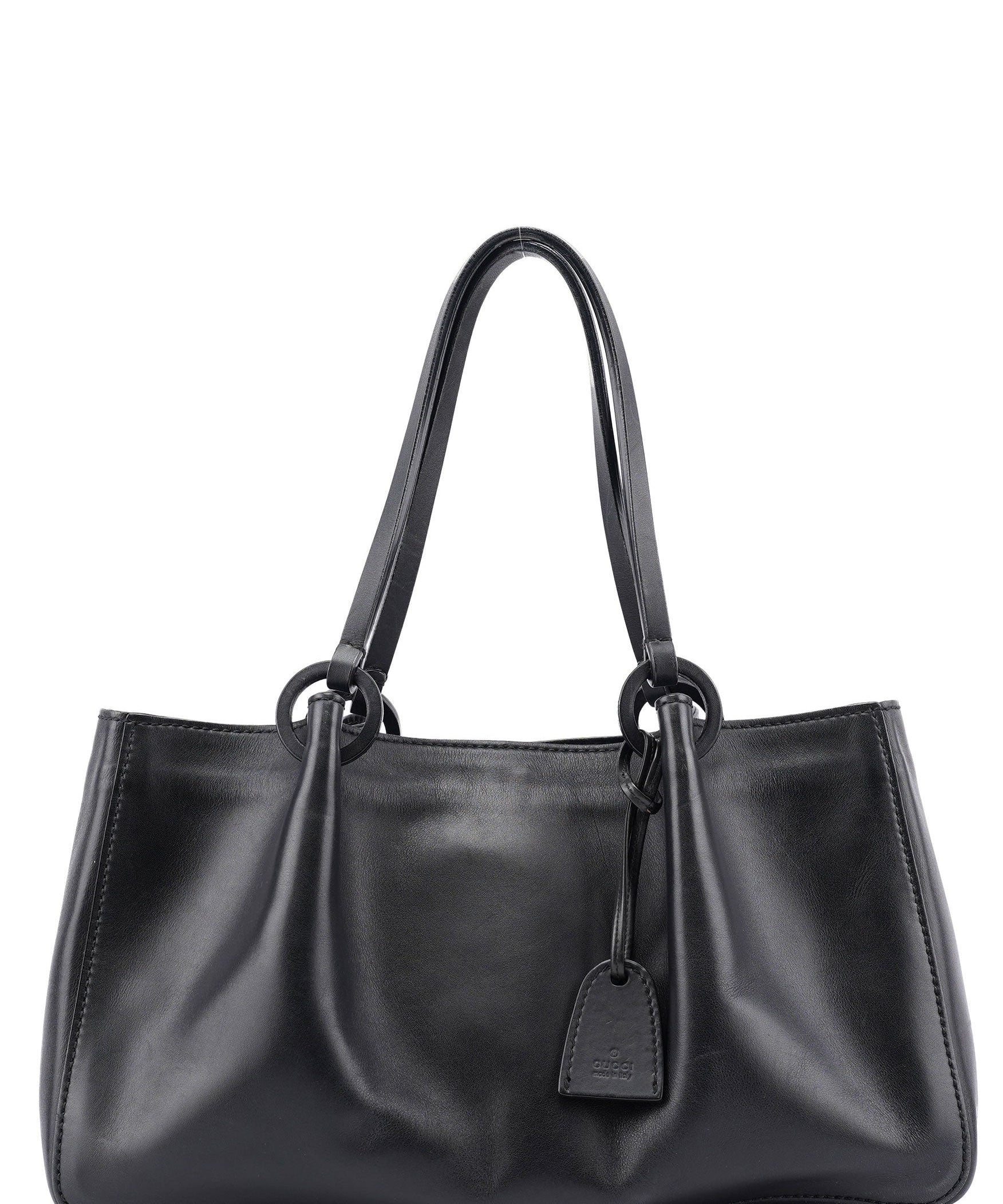 Gucci Black Calfskin Tote Bag