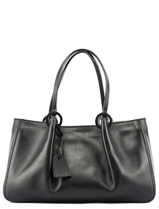 Gucci Black Calfskin Tote With Pouch