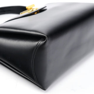 Gucci Black Calfskin Turnlock G Shoulder Bag