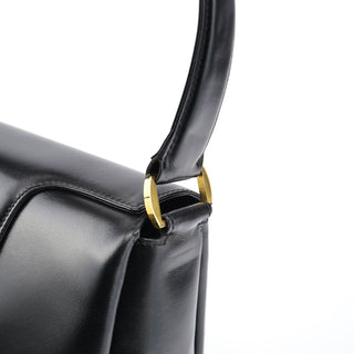 Gucci Black Calfskin Turnlock G Shoulder Bag