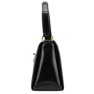 Gucci Black Calfskin Turnlock G Shoulder Bag