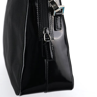 Gucci Black Canvas Bamboo 2-Way Tote Bag