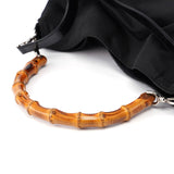 Gucci Sac 2 portés Bamboo en toile noire