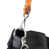 Gucci Sac 2 portés Bamboo en toile noire