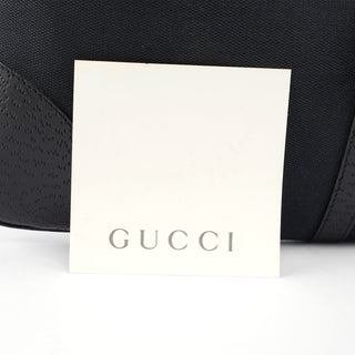 Gucci Black Canvas Bamboo Jackie Shoulder Bag