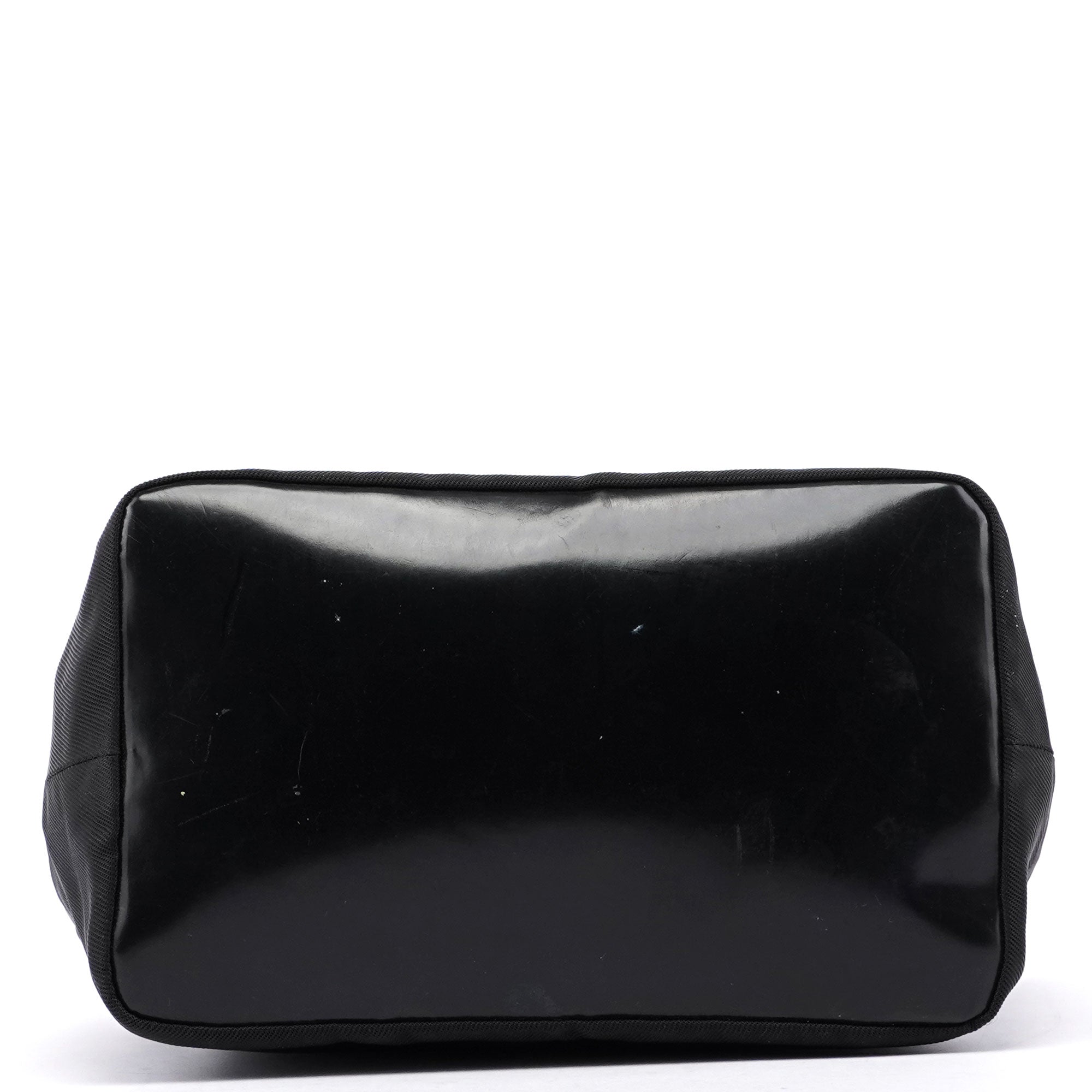 Gucci Black Canvas Bamboo Shoulder Bag