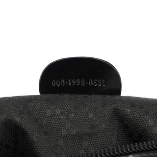 Gucci Black Canvas Bamboo Shoulder Bag