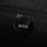 Gucci Black Canvas Bamboo Shoulder Bag