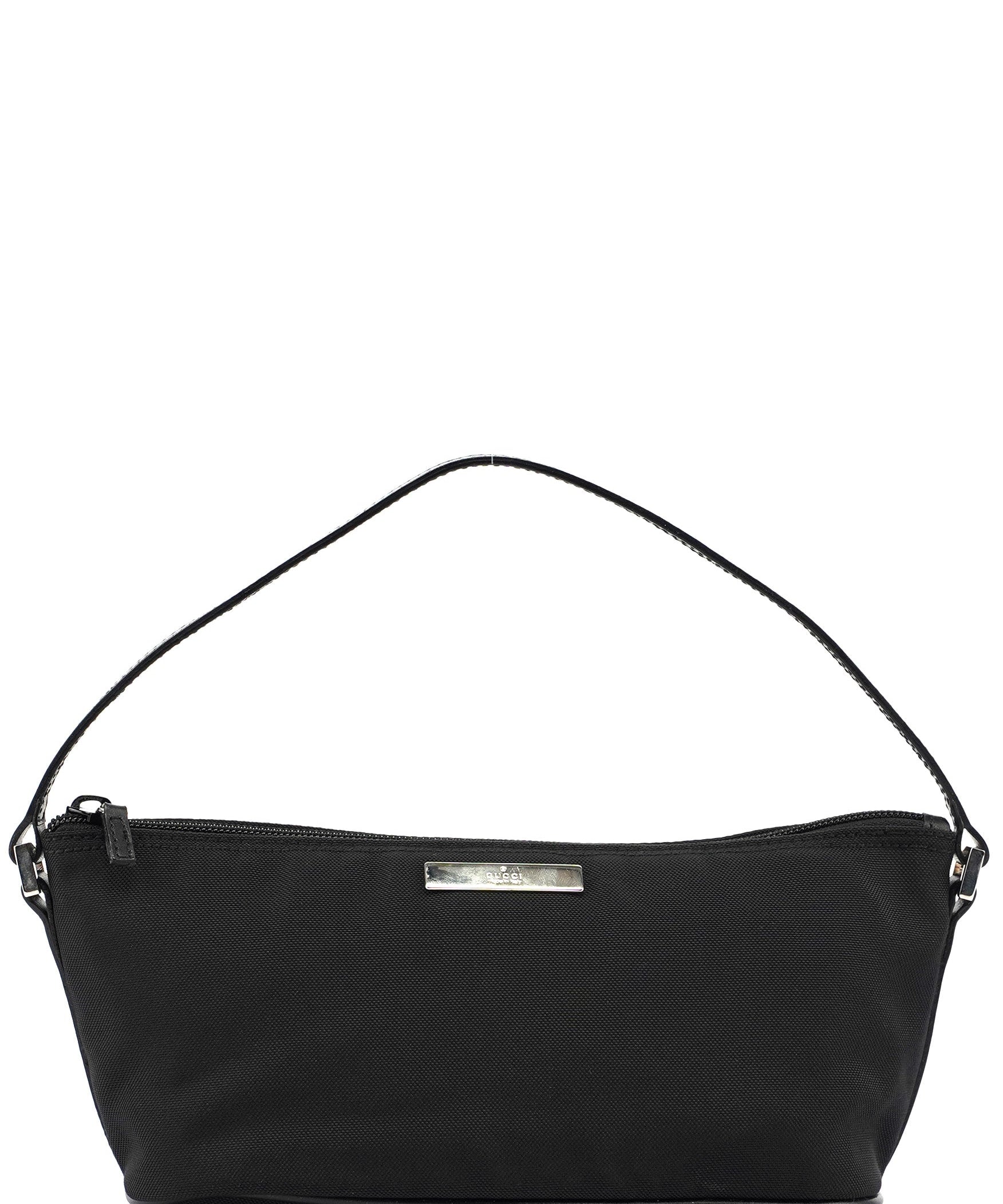 Gucci Black Canvas Boat Pochette