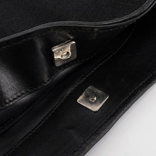 Gucci Black Canvas Dual Handle Shoulder Bag