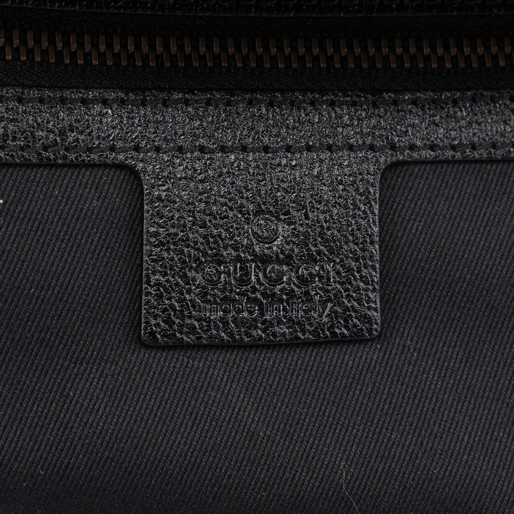 Gucci Sac cabas en toile GG noire et cuir