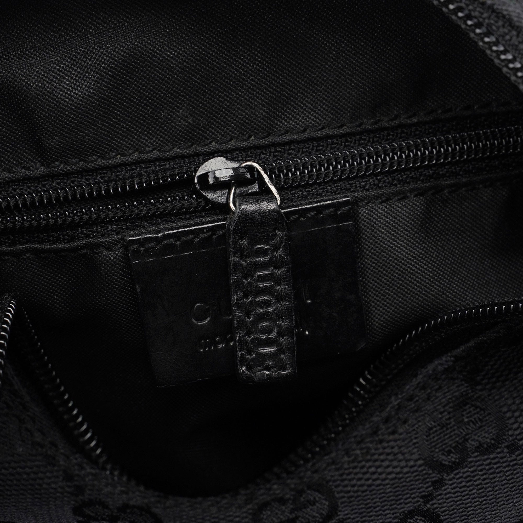 Gucci Black Canvas GG Shoulder Bag