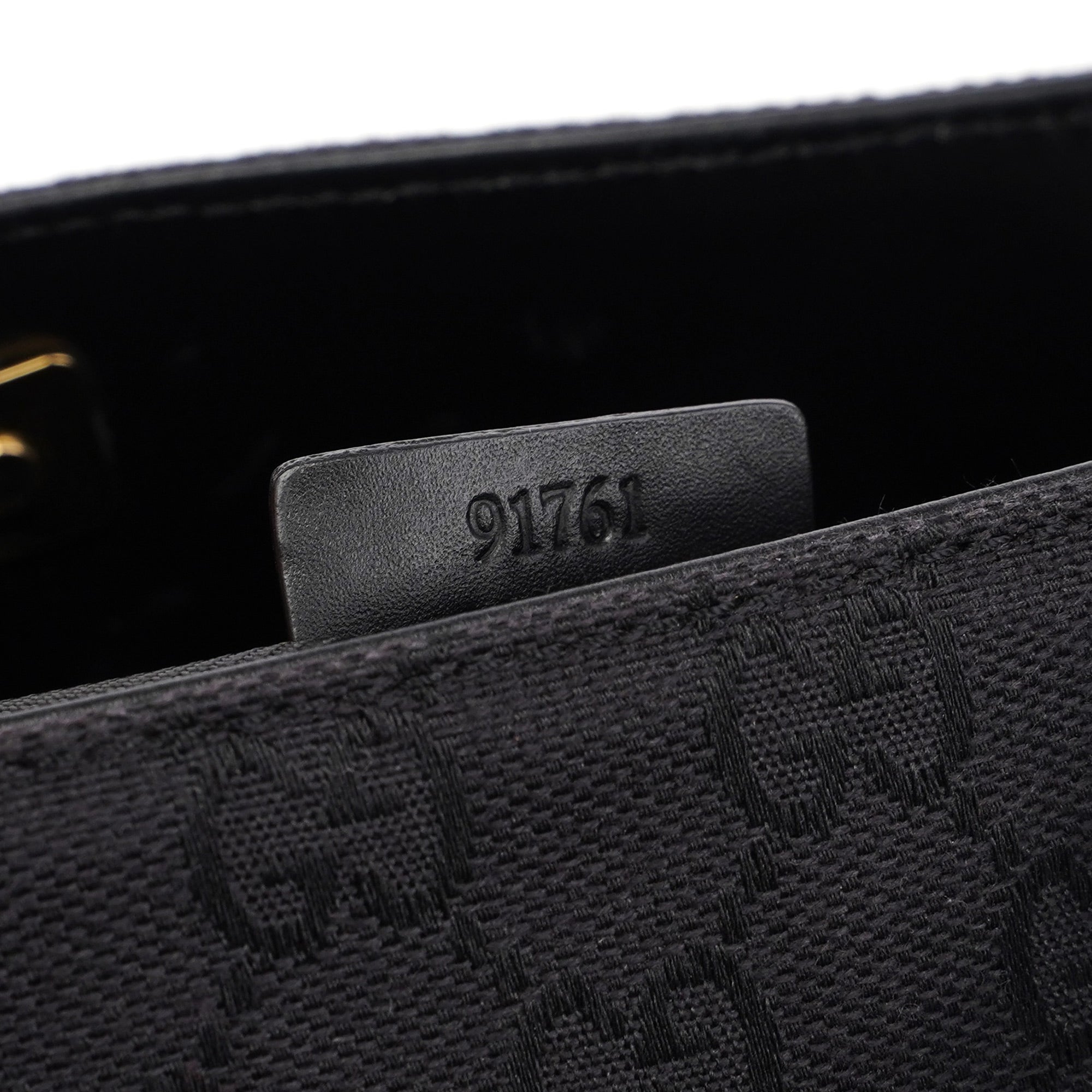 Gucci Black Canvas GG Shoulder Bag