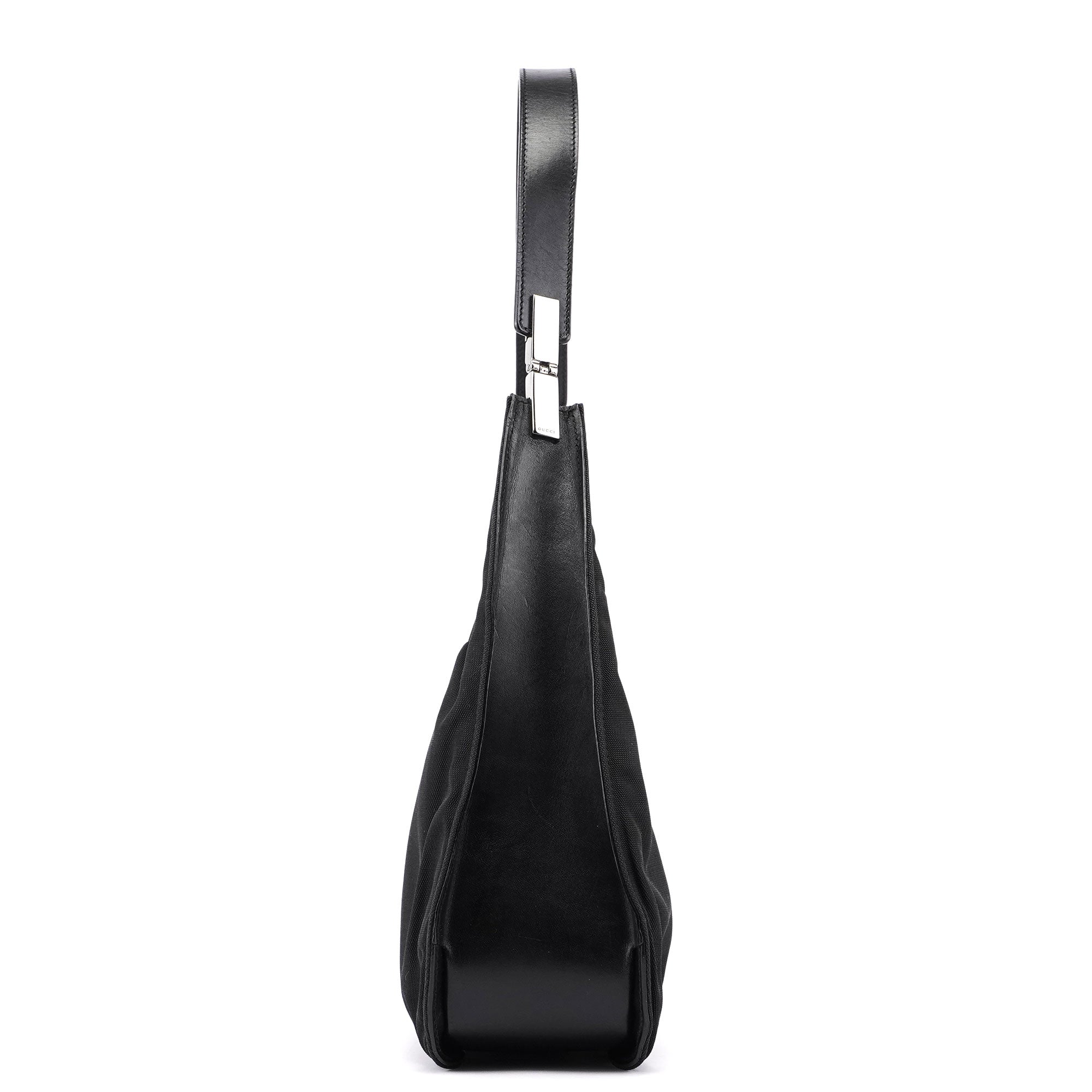 Gucci Sac hobo en toile noire