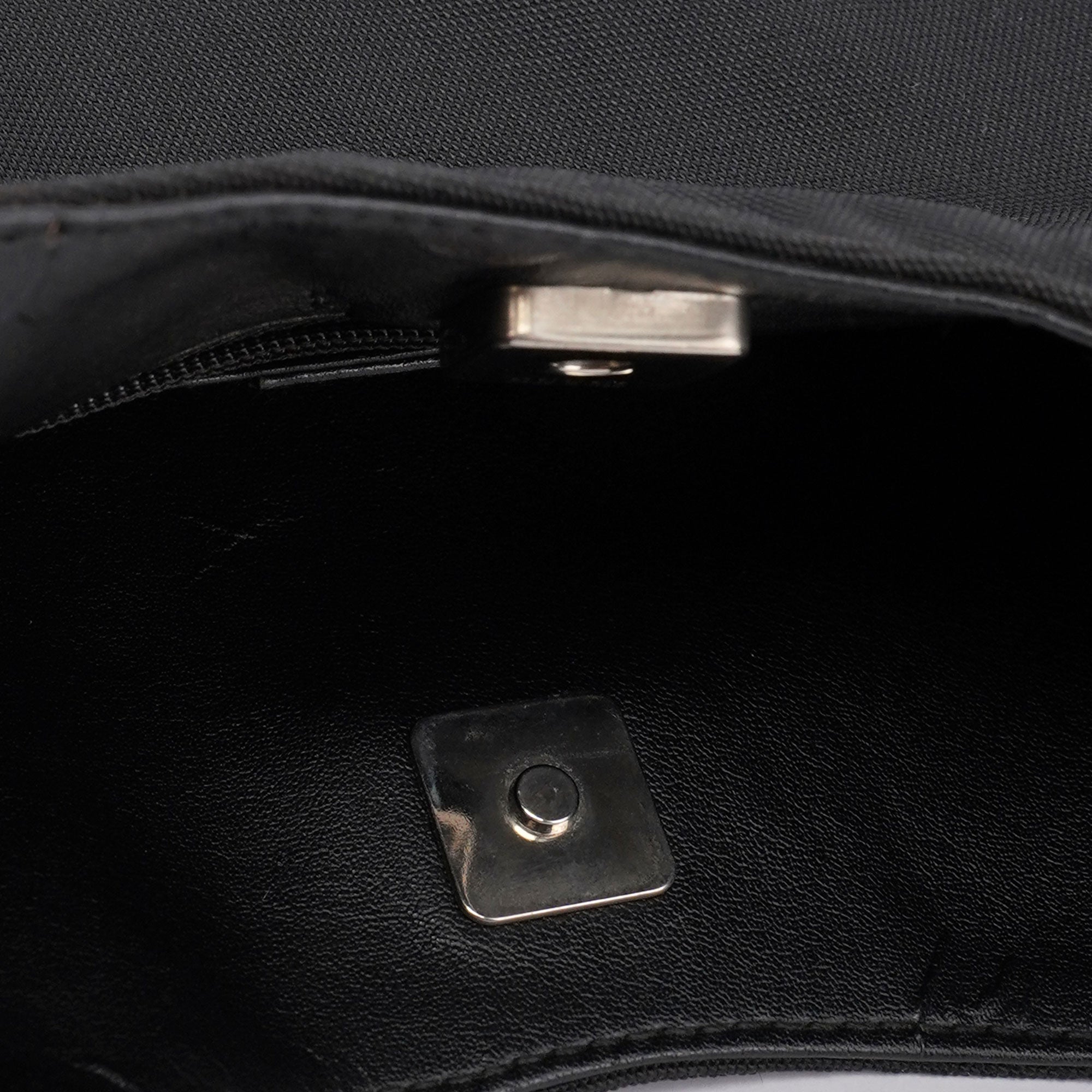 Gucci Black Canvas Hobo Shoulder Bag