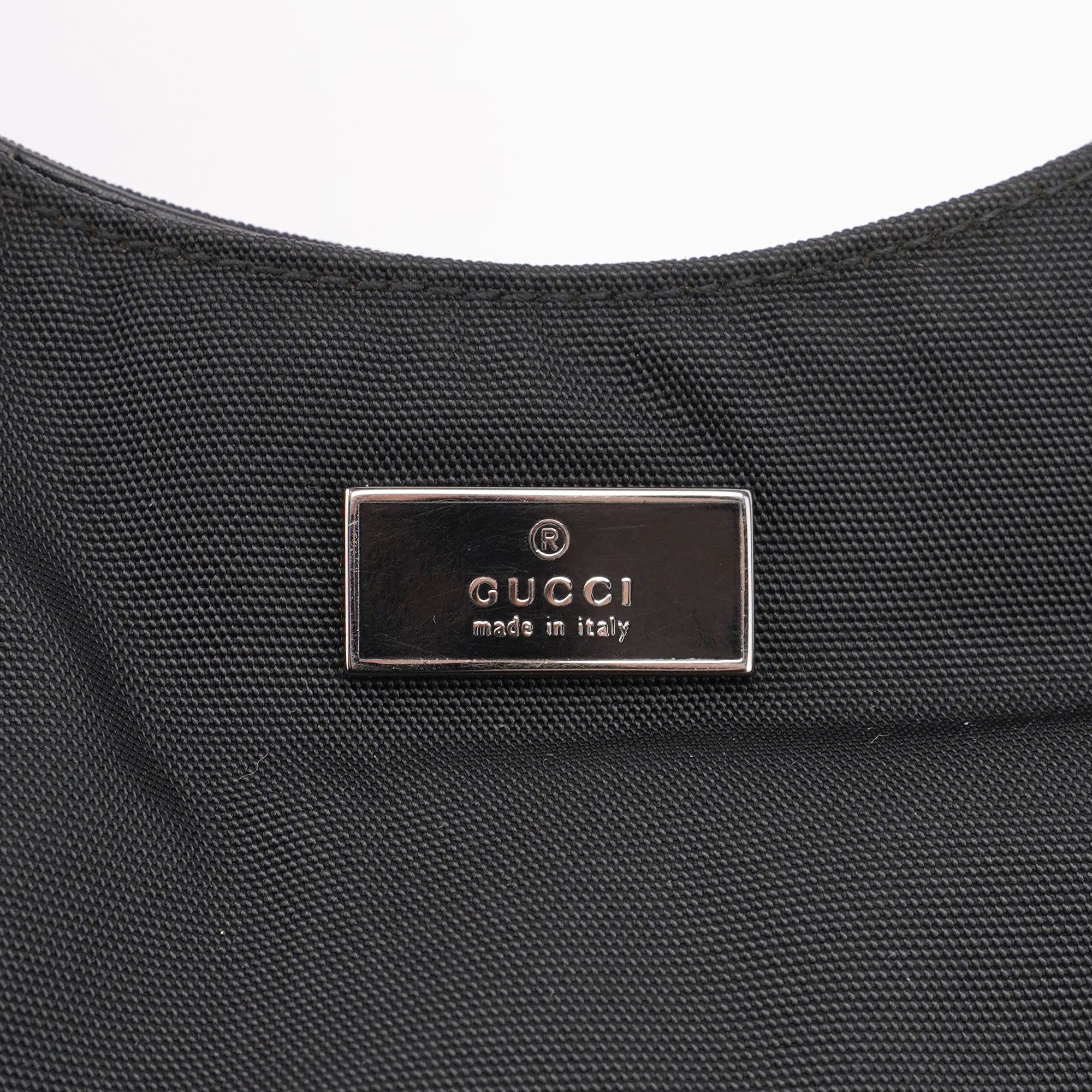 Gucci Sac hobo en toile noire