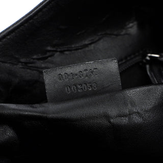 Gucci Black Canvas Hobo Shoulder Bag