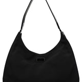 Gucci Black Canvas Hobo Shoulder Bag