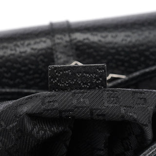 Gucci Black Canvas Jackie Bamboo Shoulder Bag