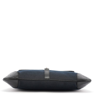 Gucci Black Canvas Jackie Bamboo Shoulder Bag