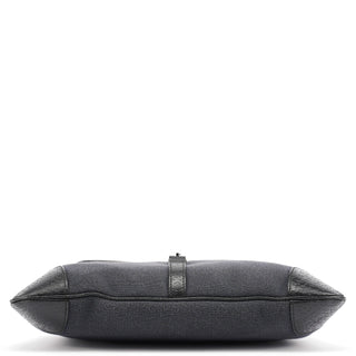 Gucci Black Canvas Jackie Bamboo Shoulder Bag