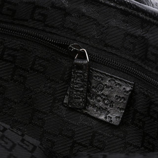 Gucci Black Canvas Jackie Bamboo Shoulder Bag